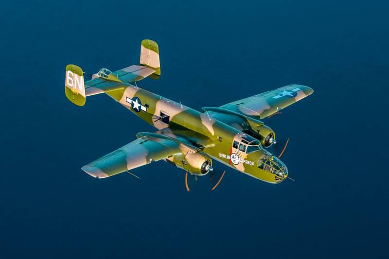 WWII B-25 bomber “Berlin Express” to fly in for stop at Veterans Airport