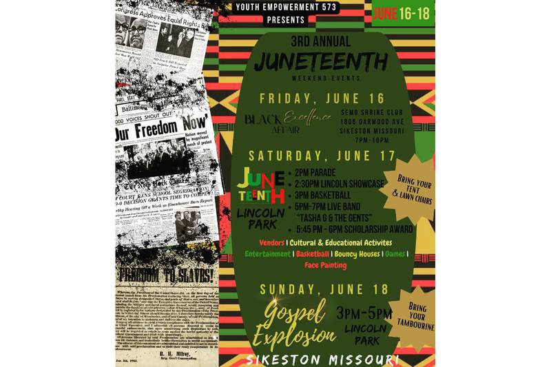 3rd annual Juneteenth Festival to be held in Sikeston