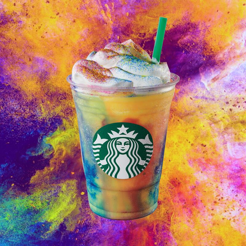 Starbucks serves up a Tie-Dye Frappuccino and it’s bursting with color